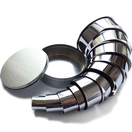 ScivoKaval Round Cookie Biscuit Cutter Cutters Set 11 pcs Circle Pastry Donut Doughnut Sizes Baking Stainless Steel Metal Ring Mold Molds with Compact Storage Tin - Thumbnail 7