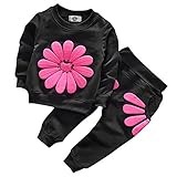 Toddler Baby Girls Sunflower Clothes Set Long
