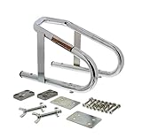 ABN Trailer Removable Wheel Chock - Standard Stopper Cradle Holder for Motorcycle & Bike Front Wheels Up to 5.5in