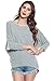 A+D® Womens Soft Knit & 3/4 Dolman Sleeve w/ Hi Low Top