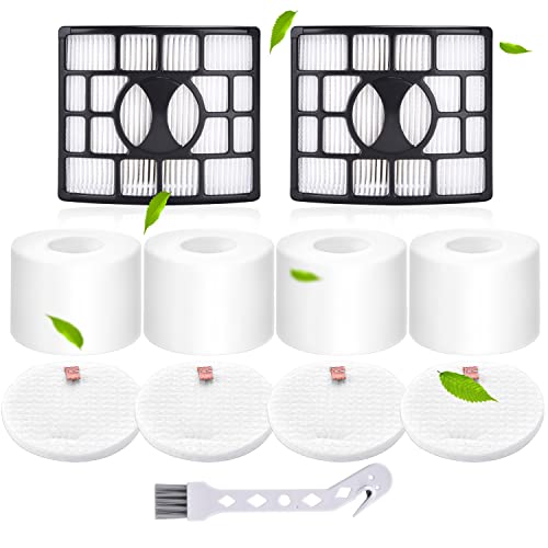 Rebirthcare NZ801UKT AZ910UKT Filter Replacement for Shark Rotator Powered Lift-Away NV801 NV680 NV681 NV620 NV682 NV683 NV800 UV810 AX910 Duoclean Upright Vacuum Filters Parts # XFF680 & XHF680