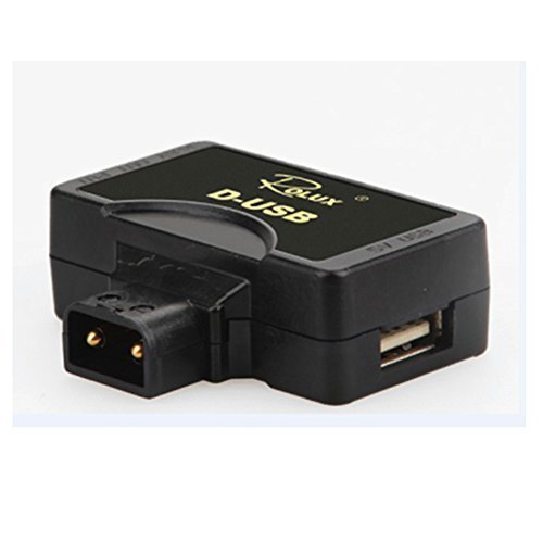 Rolux D-Tap P-Tap To USB Adapter Connector 5V For Anton/Sony V-mount Camera Battery