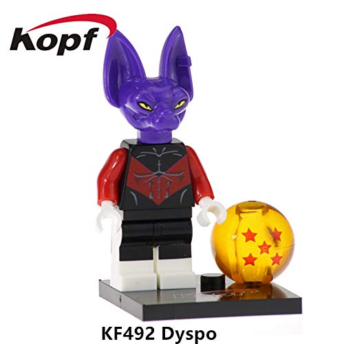 20Pcs KF563 Building Blocks Dragon Ball Son Gohan Trunks Janemba Vegeta Bricks Action Collection Figures for Children Gift Toys KF492 20Pcs