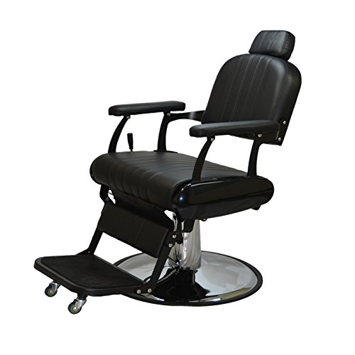 LCL Beauty Extra Large Classic Style Reclining Hydraulic Barber Salon Cutting Chair