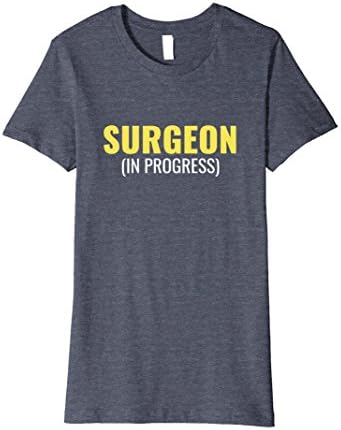 Womens Future Surgeon in Progress T-Shirt Funny Doctor Gifts Large Heather Blue