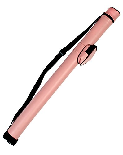 1x1 Pool Cue Carrying Case Holds 1 Butt & 1 Shaft, Pink