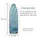 Dalykate 15x54 Ironing Board Cover and Pad with Elastic Edge and Scorch and Stain Resistant Thick Padding Ironing Board Covers 4 Fasteners and Protective Scorch Mesh Cloth