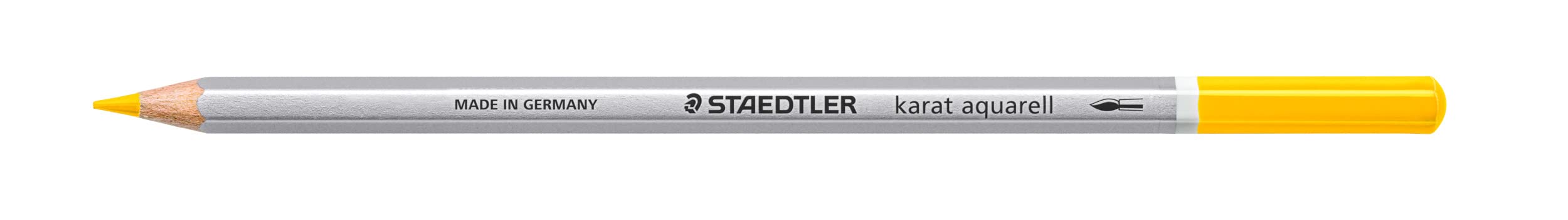 Staedtler Karat Aquarell 125-110 Professional Watercolour Pencils - Bright Yellow (Pack of 6)