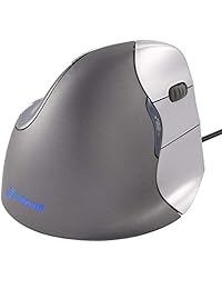 Evoluent VerticalMouse 4 (modelo # VM4R) mouse de tamaño estándar para diestros (alimentación USB)