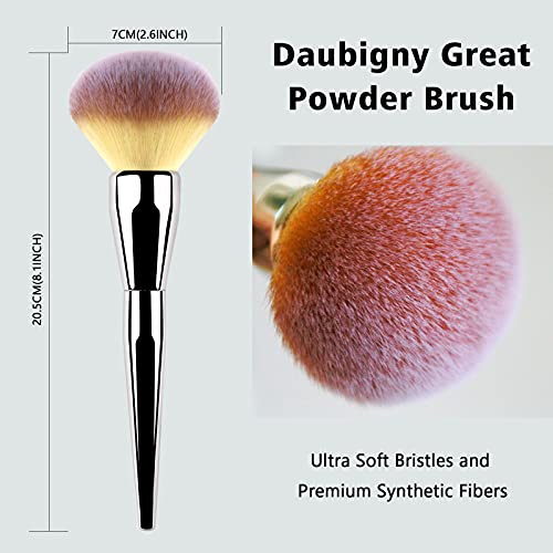Foundation Brush,Daubigny Large Powder Brush Flat Arched Premium