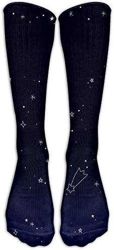 Starry Sky Galaxy Constellation Fancy Knee Socks Soft Stretch Compression Socks Men Men's Socks For Cosplay Crew Socks For Teen?girls