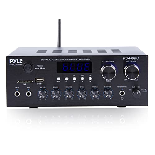 Pyle Bluetooth Home Audio Amplifier Receiver Stereo 300W Dual Channel
