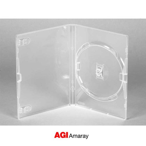 Genuine Amaray Clear 14mm Single Empty DVD Cases 50 + 4 FREE Amazon