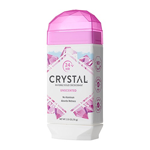 CRYSTAL Deodorant 24 Hours Natural Deodorant Unscented, Absorbs Wetness