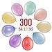 Prextex 300 Pastel Party Balloons 12 Inch 10 Assorted Rainbow Candy Colors - Bulk Pack of Strong Latex Macaron Balloons for Party Decorations, Birthday Parties Supplies or Arch Decor - Helium Quality