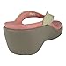 Crocs Women's Capri Leather Flip Wedge