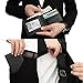 RFID Blocking Cowhide Leather Bifold Wallet for Men with 2 ID Windows(Carbon Fiber Leather Black)