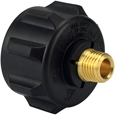 WisMilty Brass Propane Y-Splitter Tee Adapter Connector, 100% Solid Brass with 1-Male QCC and 2-Female QCC for Heater, Stove, BBQ grill, Propane appliances