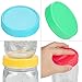 14Pcs Colored Plastic Mason Jar Lids Canning Jar Lids