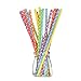 175 Count Paper Craft Straws 7 3/4” Stylish Small Polka Dot in Assorted Rainbow Colors of Special Curation, Best Suited for Parties, Events and Crafts (Small polka dot)
