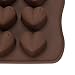 Clearance Tuscom Non Stick Silicone Love Shape Chocolate Mold,for Jelly Ice Fondant Sugar Tool Mold (Brown)