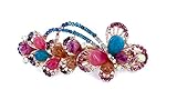 Yeshan Lady lovely Jewelry Rhinestone Crystal beaded Butterfly Design Alloy Hair Barrettes Clips