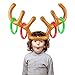 heytech Inflatable Reindeer, 2 Pack Inflatable Reindeer Antler Ring Toss Game for Christmas Party (2 Antlers&8 Rings& 1 Gift Bag)