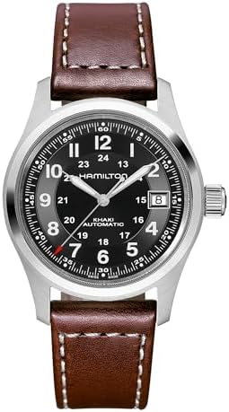 Amazon.com: Hamilton Khaki Automatic Movement Black Dial Men's