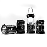 Camping Lantern,Kernowo 2-in-1 rechargeable LED Camping Lantern portable outdoor survival ultra bright Lamp with Flashlight(Pack of 4)