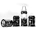 Camping Lantern,Kernowo 2-in-1 rechargeable LED Camping Lantern portable outdoor survival ultra bright Lamp with Flashlight(Pack of 4)