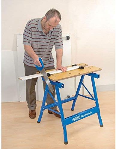 Draper 21353 Fold Down Workbench, 800mm , Blue - Image 5