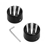 Black Front Axle Nut Cover Axle Caps For Harley Softail Electra Road Glides Sportster