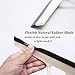 ZEALOTT Professional Hand-held 11-Inch Rubber Blade Squeegee with Hanging Hole for Cleaning Glass Windows, Shower Doors, Bathroom Tiles, Garage Floors, Mirrors, Car Windshield - Ivory White