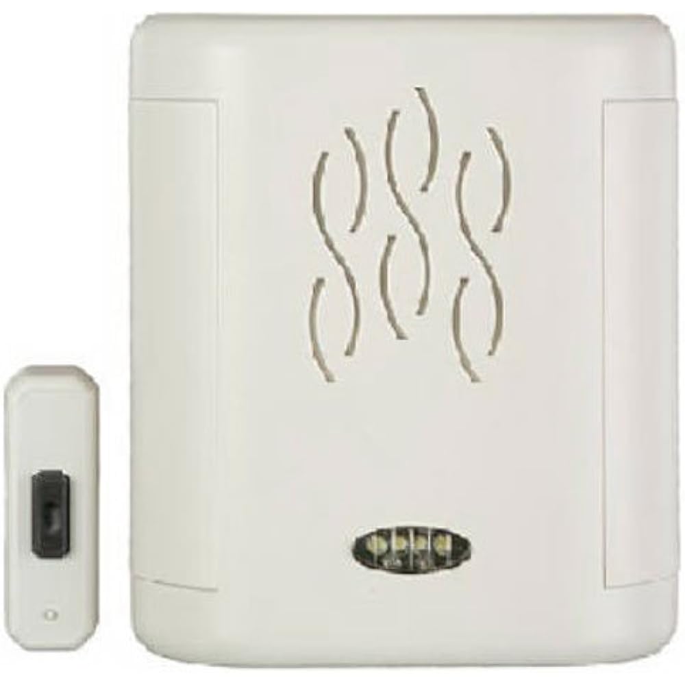 RC4120 Carlon Wireless Chime With LED Signal, 300&39 Distance, White