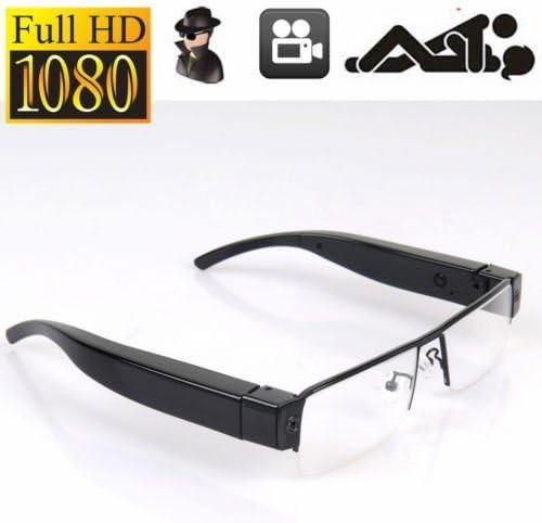 A0CHAN Full HD 1080P Spy Hidden Glasses Security Camera Video Recorder Eyewear Cam DVR + 16G TF card