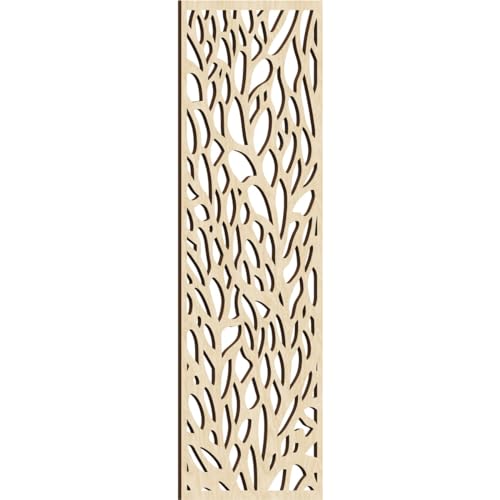Bay Decorative Pierced Fretwork Wood Wall Panels, 19 3/8"W x 49 3/8"H x 3/8"T,…