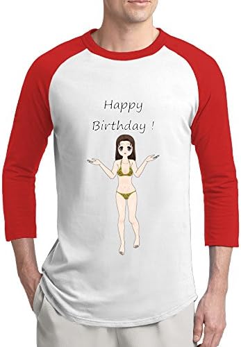 Summer HAPPY BIRTHDAY MANGA Cheap Mens Burnout Jersey Half Sleeve T-shirts