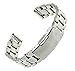 Ritche 22mm Stainless Steel Bracelet Watch Band Strap Straight End Solid Links Color Silver