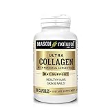 Mason Vitamins Ultra Collagen Beauty Formula Made with 100% Pure Collagen Capsules, 100-Count Bottle