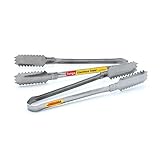 2 Pcs. Seafood Tongs Stainless Steel Kitchen Tool Size 8 Inch