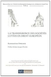La  transparence des sociétés cotées en droit européen