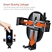 TORRAS Cell Phone Holder for Car, Auto-Clamping Air Vent Car Mount Holder Cradle, Black