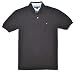 Tommy Hilfiger Classic Fit Men Polo T-shirt (Large, Black)