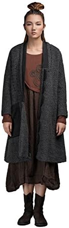 OUTLINE Womens Original Brand Winter Long Sleeve Stand collar Wool Coat