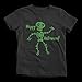 Shirts By Sarah Big Boy's Girl's Glow in The Dark Skeleton Happy Halloween T-Shirt