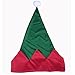 ocharzy 1 pcs Christmas Green Elf Apron Gift Adjustable Server Apron with Pockets and Hat from