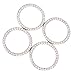TOBATOBA 6 Pack Crystal Rhinestone Car Bling Decorations Ring Emblem Sticker Decor Car Engine Start Stop Accessories for Men and Women, 6 Pieces