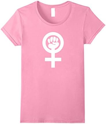 Womens Protester Support Feminism Feminist Symbol T-Shirt XL Pink