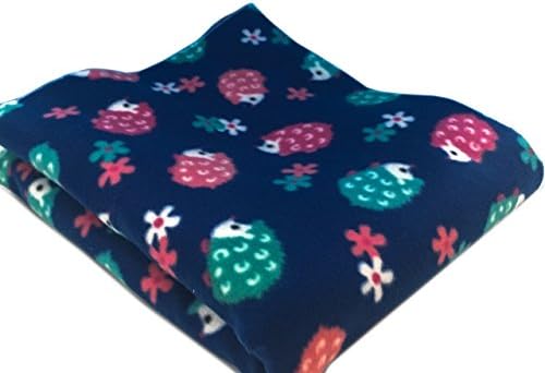Guinea pig cage liner, Blue hedgehog Fleece Cage Liner
