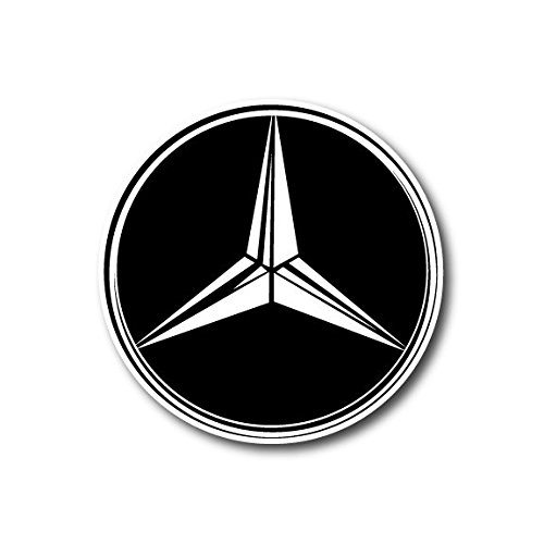 Mercedes-benz Logo Sticker Decal for Car Window, Bumper, Laptop, Skateboard, Wall, ETC. (3